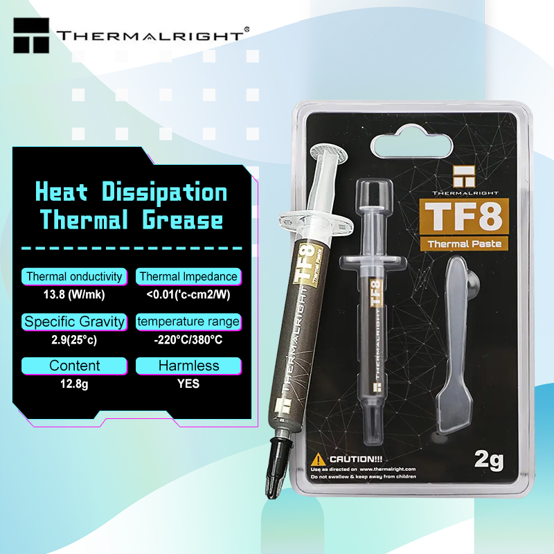 Thermal Paste - Thermalright TF8 2g/5.8g/12.8g CPU/GPU haute Performance,